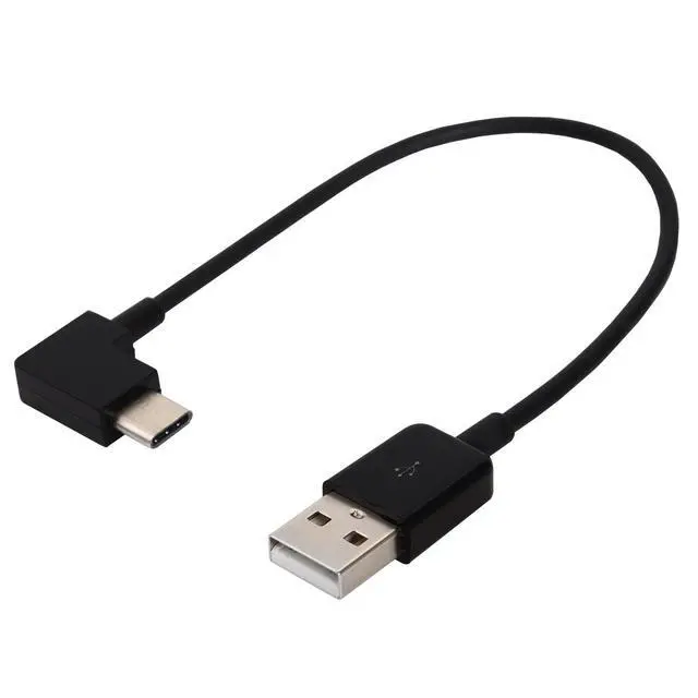 Alt view image 5 of 7 - 20cm Right Angled Type C USB-C to USB 2.0 Cable 90 Degree Connector for Tablet & Mobile Phone