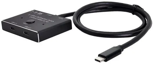 Main image of USB-C Type-C Bi-Direction Switch MST 1 to 2 Hub Support Video Data PD 8K@30hz 100W 10Gbps with 50cm Cable