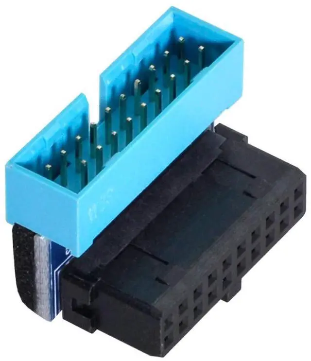 Main image of USB 3.0 20pin Male to Female Extension Adapter Up Angled 90 Degree for Motherboard Mainboard