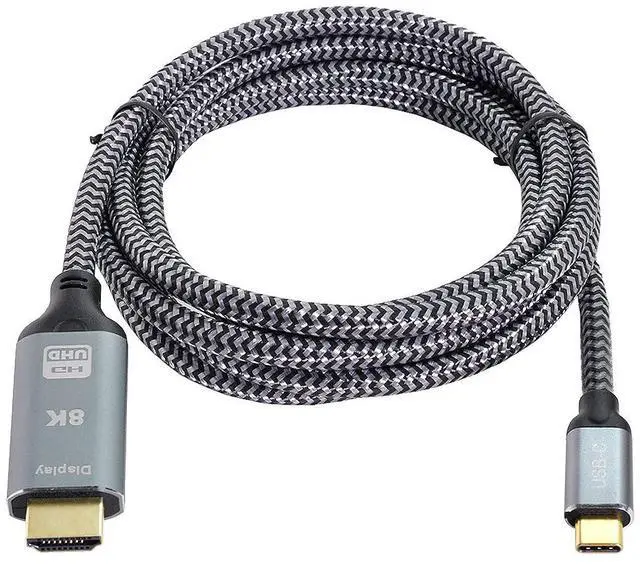 Main image of USB4 USB-C Type-C Source to HDMI 2.0 Display 8K UHD 4K DP to HDMI Male Monitor Cable Connector 1.8m 6ft