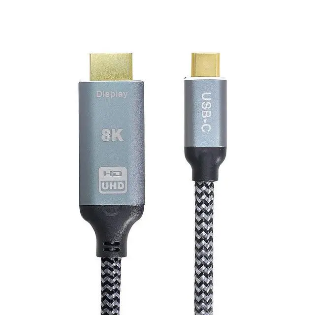 Alt view image 2 of 7 - USB4 USB-C Type-C Source to HDMI 2.0 Display 8K UHD 4K DP to HDMI Male Monitor Cable Connector 1.8m 6ft