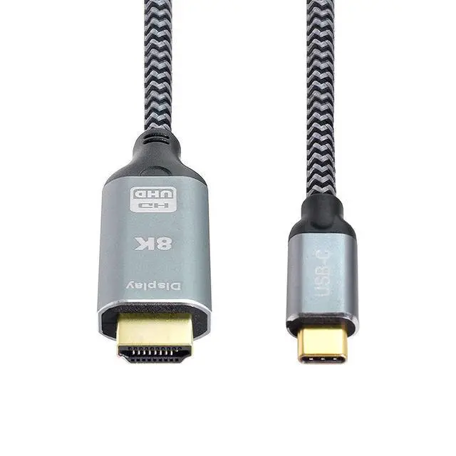 Alt view image 3 of 7 - USB4 USB-C Type-C Source to HDMI 2.0 Display 8K UHD 4K DP to HDMI Male Monitor Cable Connector 1.8m 6ft