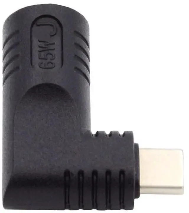Main image of 4.8x1.7mm Input DC Jack to Type-C USB-C Power Plug Charge Angled 90 Degree Adapter for Laptop Phone
