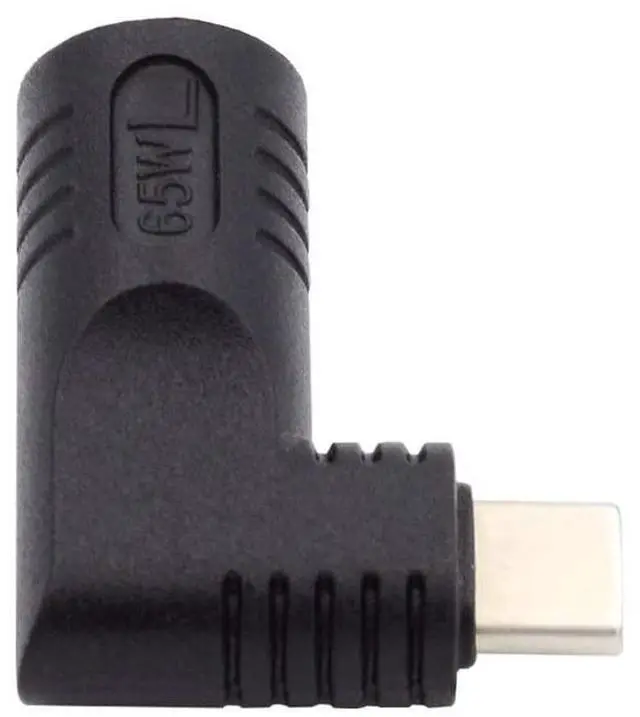 Main image of 4.0x1.3mm Input DC Jack to Type-C USB-C Power Plug Charge Angled 90 Degree Adapter for Laptop Phone