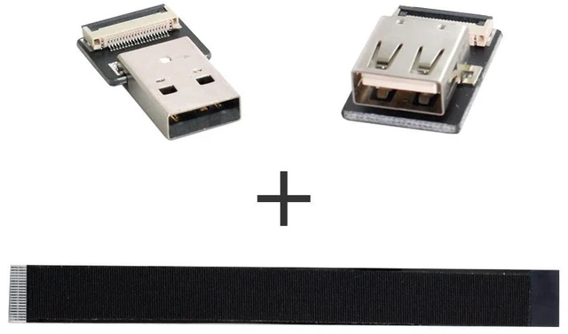 Alt view image 5 of 7 - USB 2.0 Type-A Male to Female Extension Data Flat Slim FPC Cable for FPV & Disk & Scanner & Printer 50CM