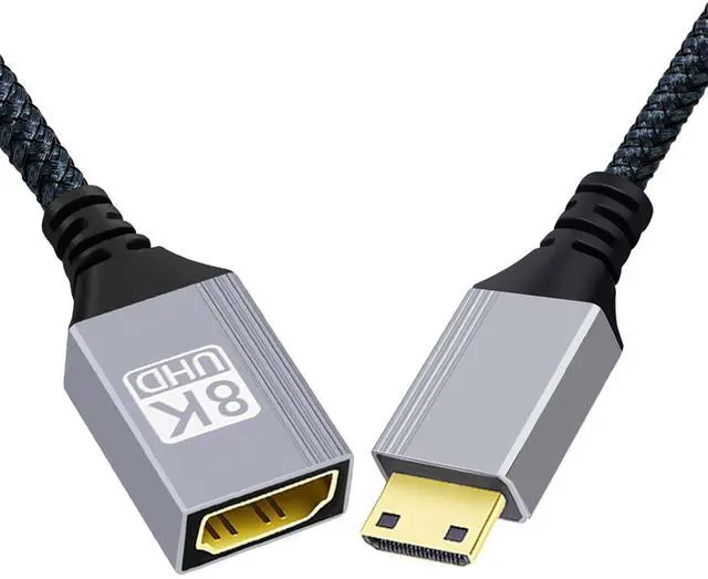 Main image of MINI HDMI 2.1 8K Type-C Male to HDMI Female Extension HDTV Cable for DV Camera Laptop Portable Monitor