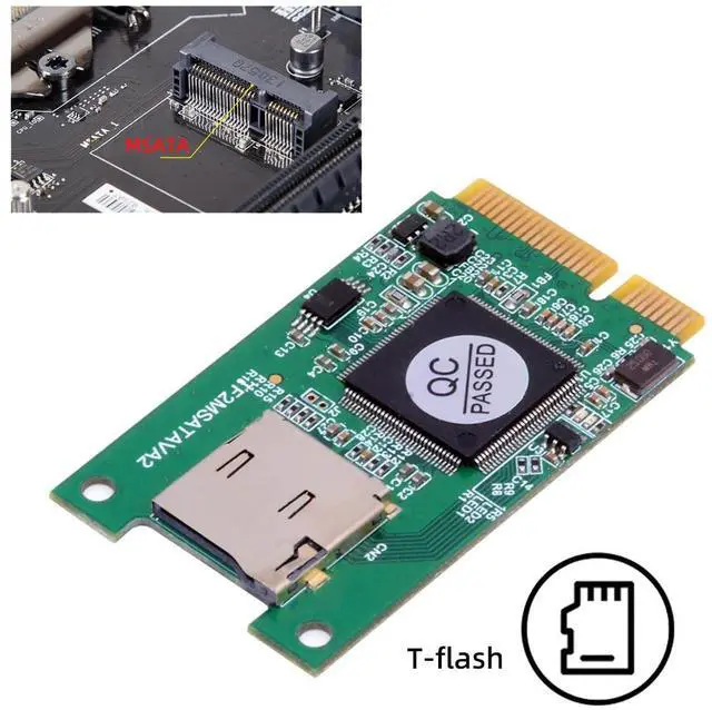 Alt view image 6 of 7 - MSATA 30x50mm to Micro SD T-Flash TF Card Rearder Adapter Embedded for Industrial Mobile SSD