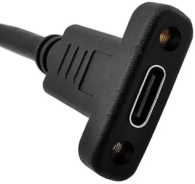Alt view image 7 of 7 - 90 Degree Left & Right Angled USB-C USB 3.1 Type C Male to Female Extension Data Cable 30cm