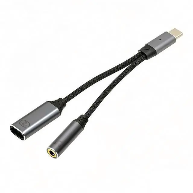 Main image of USB-C to DAC AUX Music 16bit 48kHz 3.5mm Female Audio & 100W PD Power Cable for Laptop Tablet Phone