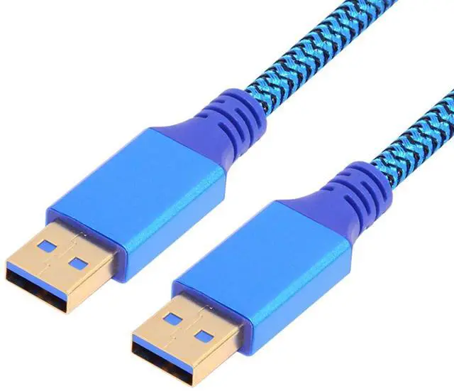 Main image of 5Gbps USB 3.0 Type-A Male to USB3.0 A Male Cable Extension Sleeve for Disk SSD Camera Data Blue 60cm