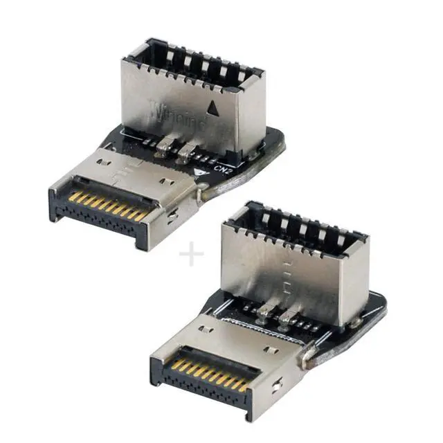 Alt view image 6 of 7 - USB 3.1 Front Panel Header Male to Female Type-E Motherboard Extension Data Cable & Adapter