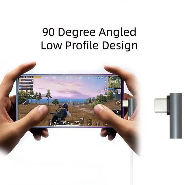 Alt view image 4 of 7 - 2pcs/lot Straight & Low Profile Angled USB 3.1 Type C Male to USB-C Female Power Data 10Gbps Adapter for NS Switch & Phone