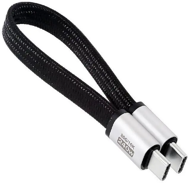 Main image of USB4.0 Gen4 80Gbps Flat Slim FPC Cable Magnetic Connector with 240W and 16K@30hz 8K 5K@60Hz 18cm Compatible with Thunderbolt3/4/5
