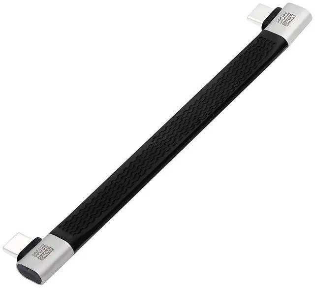 Main image of USB5.0 240W 80Gbps Flat Slim FPC Cable 13cm Dual Right Angled with 16K@30hz 8K 5K@60Hz Compatible with USB4.0 Thunderbolt3/4/5