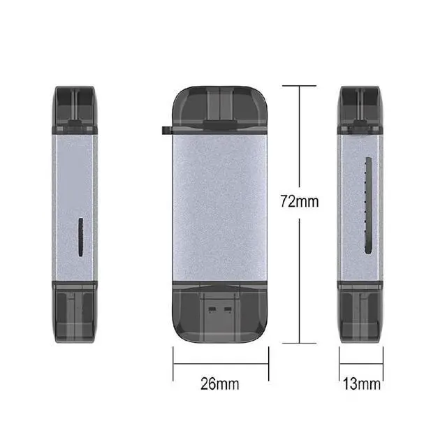 Alt view image 6 of 7 - USB 3.0 Type-A Type-C to UHS-III UHS-II SD4.0 TF Micro-SD Card Reader Writer for Camera & Laptop & Tablet & Phone & Camera