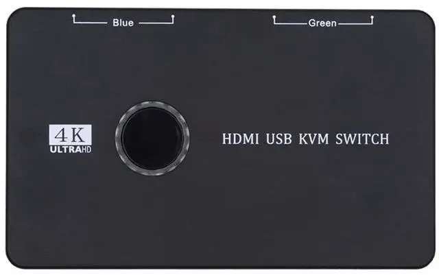 Main image of KVM USB 2.0 & HDMI 4K Switch Selector Dual PCs Sharing Monitor HDTV USB Port Keyboard Mouse Scanner Printer