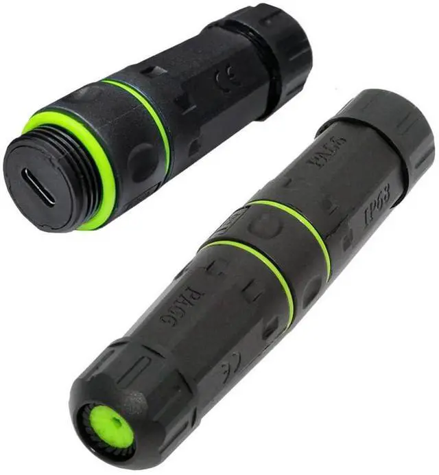 Main image of IP68 Waterproof M20 Locking Type-C 10Gbps USB3.1 Female to USB-C Female Extension Adapter Coupler