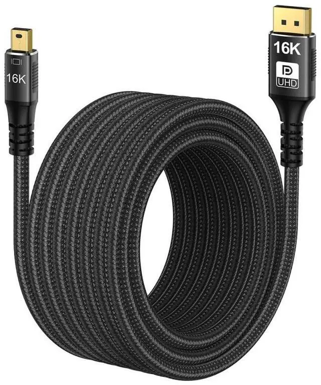 Main image of 16K 60hz Ultra UHD Mini-DP 2.1 to DP 1.4 8K 120hz Cable Compatible FreeSync G-Sync Gaming Monitor 4090 7900 2M