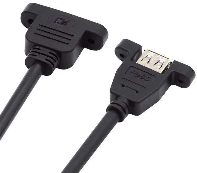 Main image of 5Gbps USB 3.0 Type A Female to Micro USB 3.0 Female Type-B Screw Mount Type Extension Cable 50CM