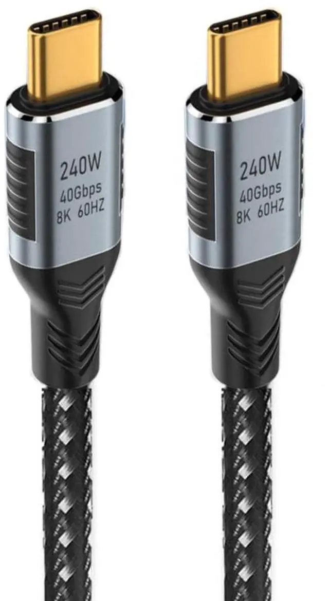 Main image of 240W 40Gbps USB-C USB4 Cable USB3.1 100W 8K@60Hz 5K USB4.0 Compatible with USB4 1.8M