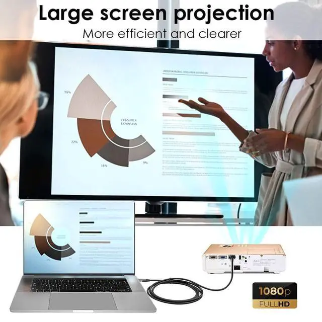 Alt view image 5 of 7 - USB 3.0 Source HDMI Sink Converter USB3.0 Male to HDMI Male Cable for Desktop Laptop PC 1080P Adapter 1.8m Projector Video Monitor Cable