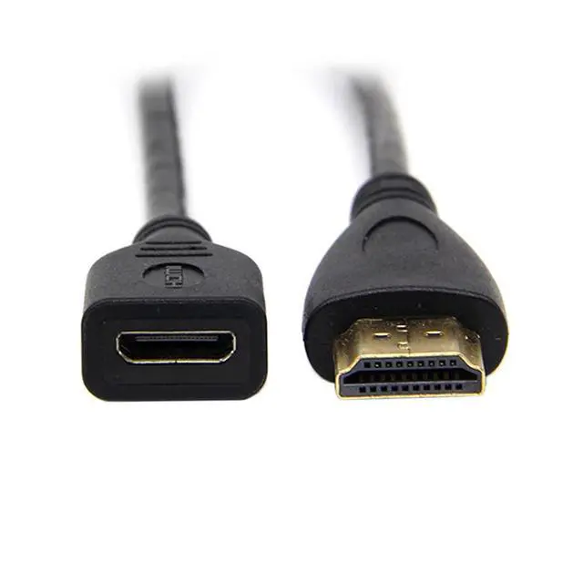 Alt view image 7 of 7 - Mini HDMI Type-C Socket Female to HDMI Type-A Male Adapter Extension Cable for Camera HDTV 4K 1080P 15cm