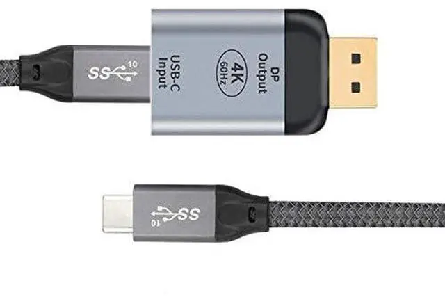 Alt view image 4 of 7 - chenyang USB-C Type C Female Source to Displayport DP Sink HDTV Adapter 4K 60hz 1080p for Tablet & Phone & Laptop 10Gbps 100W Cable