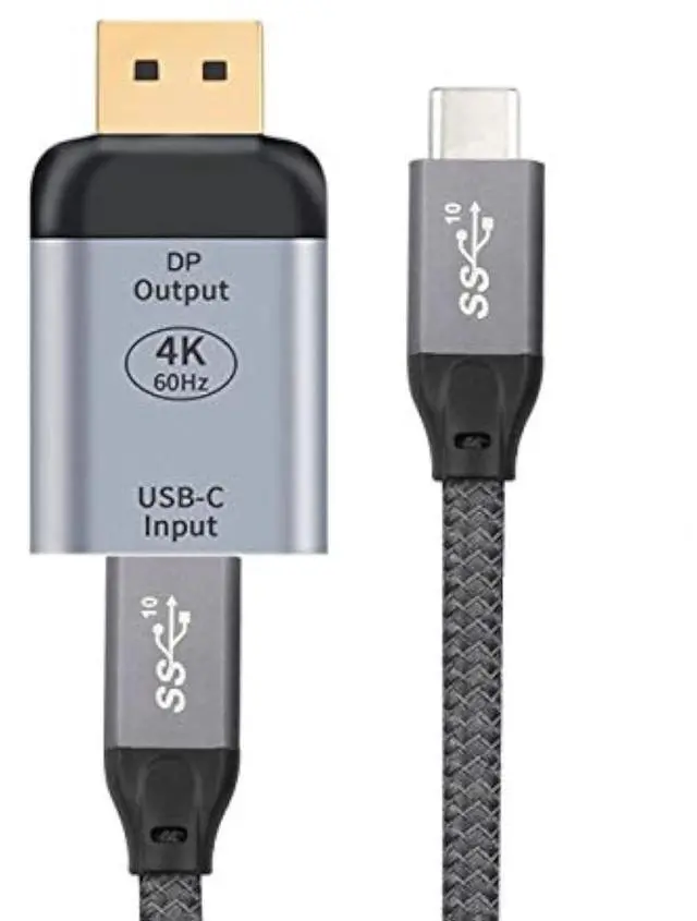 Main image of chenyang USB-C Type C Female Source to Displayport DP Sink HDTV Adapter 4K 60hz 1080p for Tablet & Phone & Laptop 10Gbps 100W Cable
