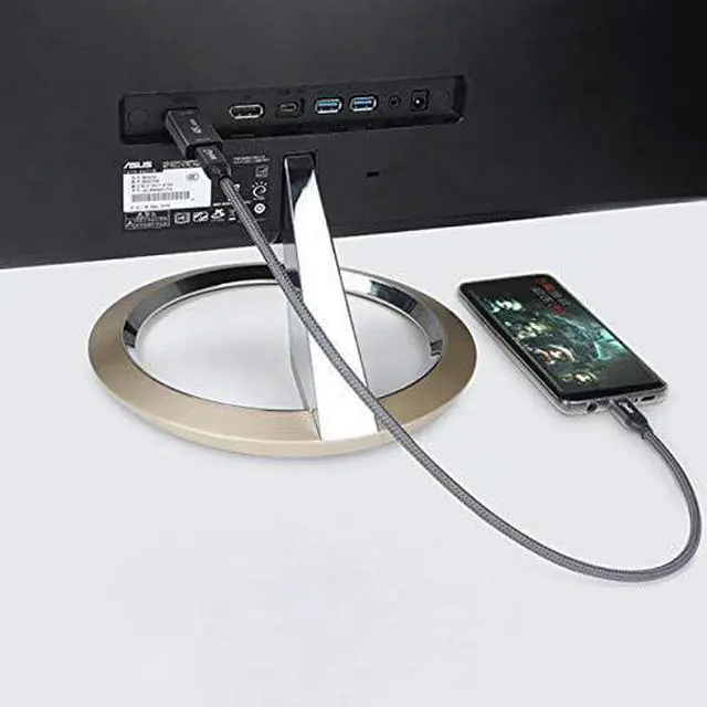 Alt view image 6 of 7 - chenyang USB-C Type C Female Source to Displayport DP Sink HDTV Adapter 4K 60hz 1080p for Tablet & Phone & Laptop 10Gbps 100W Cable