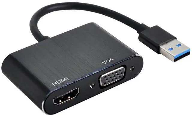 Alt view image 7 of 7 - USB 3.0 2.0 to HDMI VGA HDTV Adapter Cable External Graphics Card for Windows Laptop