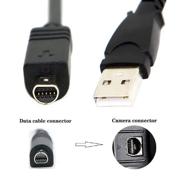Alt view image 3 of 7 - USB2.0 Type-A Host to Camcorder 10Pin Data Power Cable VMC-15FS for 10Pin DCR-705E 602E SR42 605E HC46E DVD7E 803E 805E