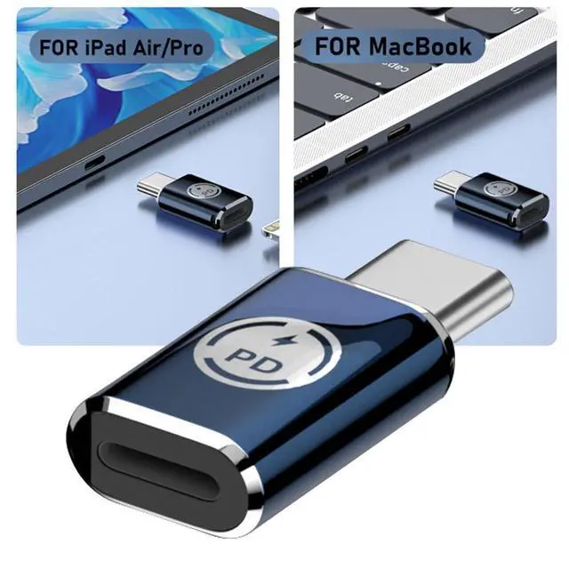 Alt view image 5 of 7 - USB C to 8P Converter USB C PD 27W Power 480Mbps Data Adapter Compatible with Phone & Andtoid & Tablet