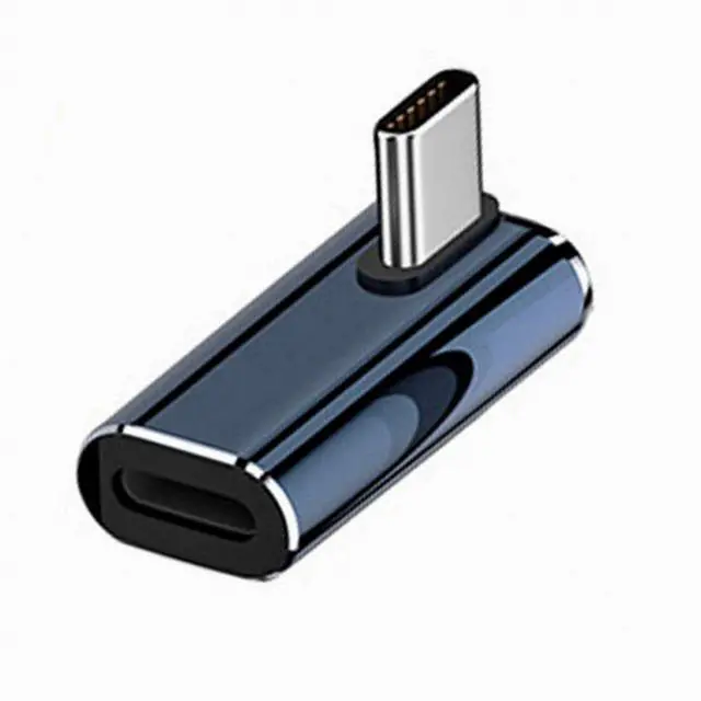 Main image of USB C to 8P Converter USB C PD 27W Power 480Mbps Data Low Profile Angled Adapter Compatible with Phone & Andtoid & Tablet