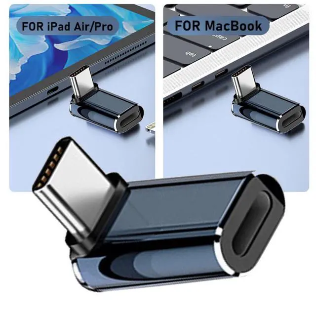 Alt view image 4 of 7 - USB C to 8P Converter USB C PD 27W Power 480Mbps Data 90 Degree UP Angled Adapter Compatible with Phone & Andtoid & Tablet