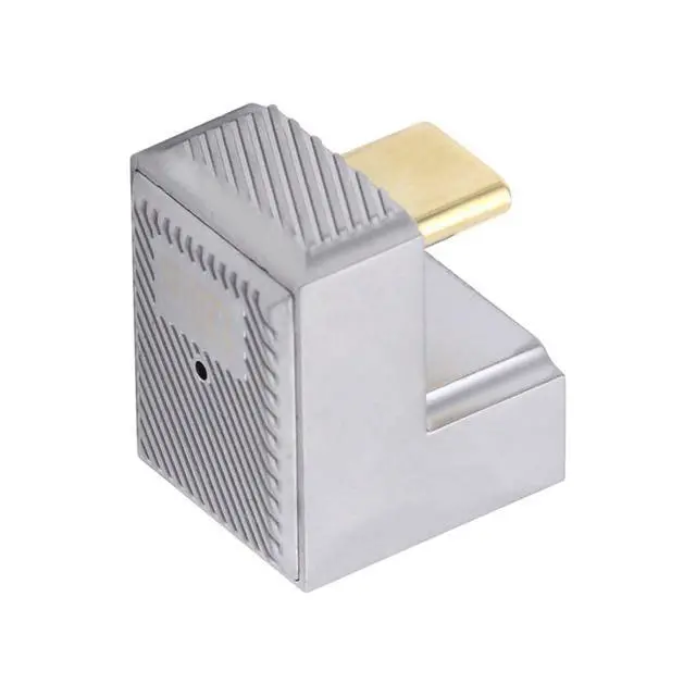 Alt view image 6 of 6 - USB C Connector USB 3.0 to USB C OTG Data 10Gbps PD 120W Power Adapter Alloy Shell U Shape Angled
