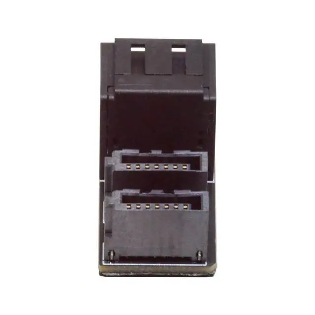 Alt view image 6 of 7 - Dual SATA 7Pin Male to 7Pin Female Vertical 90 Degree Angled Expansion Adapter Low Profile for Desktops SSD HDD Mainboard Motherboard
