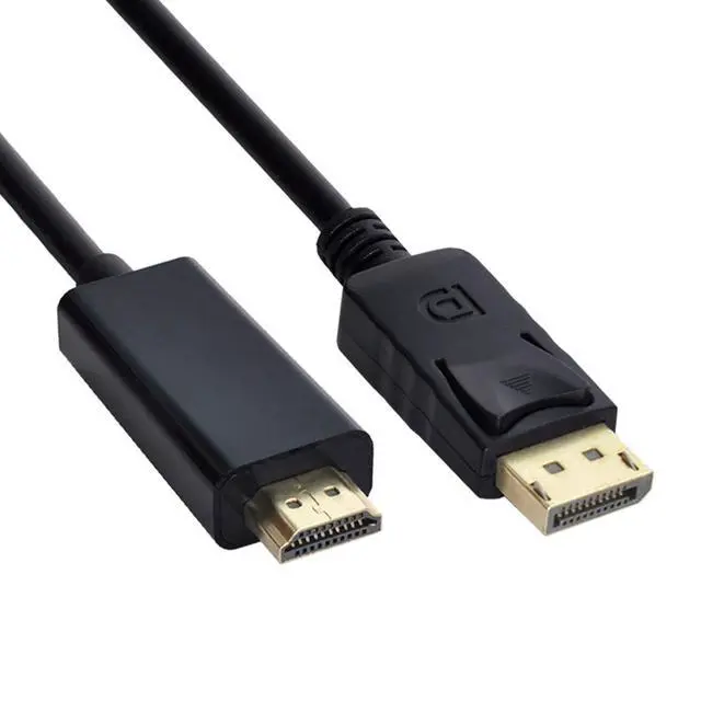 Alt view image 6 of 6 - DisplayPort to HDMI Display Cable,Gold-Plated DisplayPort Male to HDMI Male Uni-Directional Adapter 1920x1200 1080P 6ft