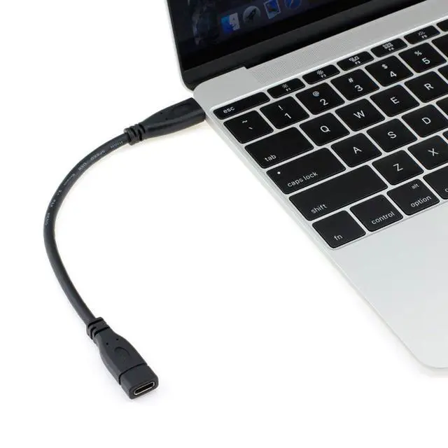 Alt view image 6 of 7 - USB C Extension Cable USB 3.1 Gen 2 10Gbps Male to Female Fast Charging Data Transfer Extension Cable 0.2M