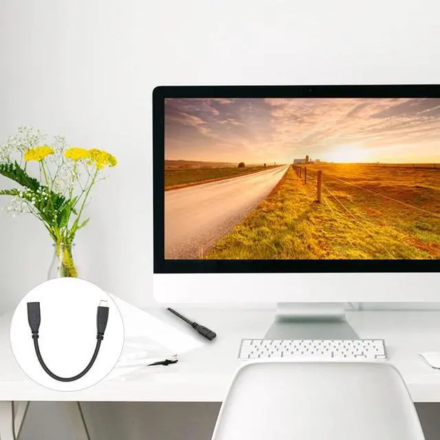 Alt view image 7 of 7 - USB C Extension Cable USB 3.1 Gen 2 10Gbps Male to Female Fast Charging Data Transfer Extension Cable 0.2M
