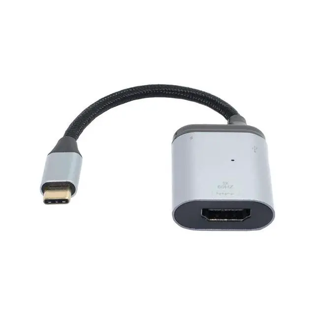 Alt view image 6 of 7 - USB C HUB,USB C to HDMI/USB C Data/PD 65W Fast Charging 3 in 1 Multiport Adapter Support Display/Data/Charging Working at The Same time