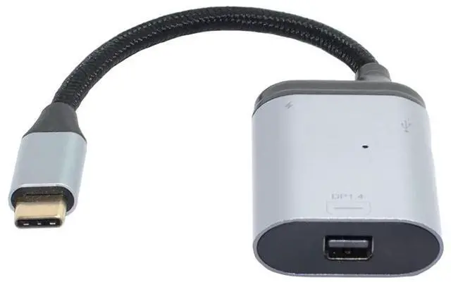 Alt view image 6 of 7 - USB C HUB,USB C to Mini Displayport/USB C Data/PD 65W Fast Charging 3 in 1 Multiport Adapter Support Display/Data/Charging Working at The Same time