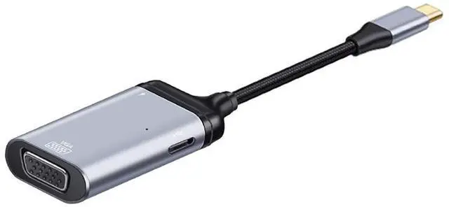 Main image of USB C HUB,USB C to VGA/USB C Data/PD 65W Fast Charging 3 in 1 Multiport Adapter Support Display/Data/Charging Working at The Same time