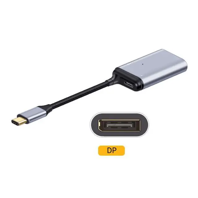 Alt view image 6 of 7 - USB C HUB,USB C to Displayport/USB C Data/PD 65W Fast Charging 3 in 1 Multiport Adapter Support Display/Data/Charging Working at The Same time