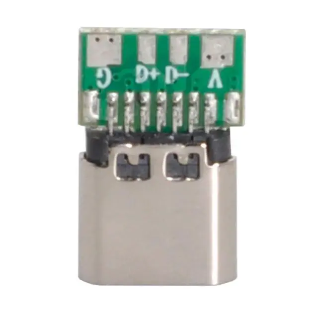Alt view image 6 of 7 - 10 Pack USB C DIY Connector USB 2.0 Type C 4Pin Female Socket Port Repair Replacement Solder Adapter for OD 3.0mm Cable