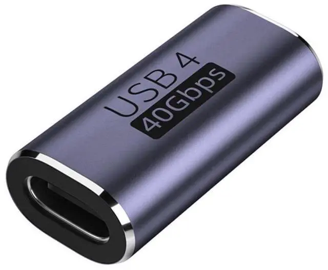Main image of USB C Female to Female Adapter,USB4 Type C 100W Power Data 8K Video Extension Connector Adapter