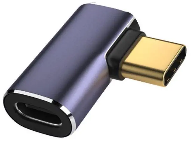 Main image of USB C Male to Female Adapter,USB4 Type C 90 Degree Left Right Angled 100W Power Data 8K Video Extension Connector Adapter
