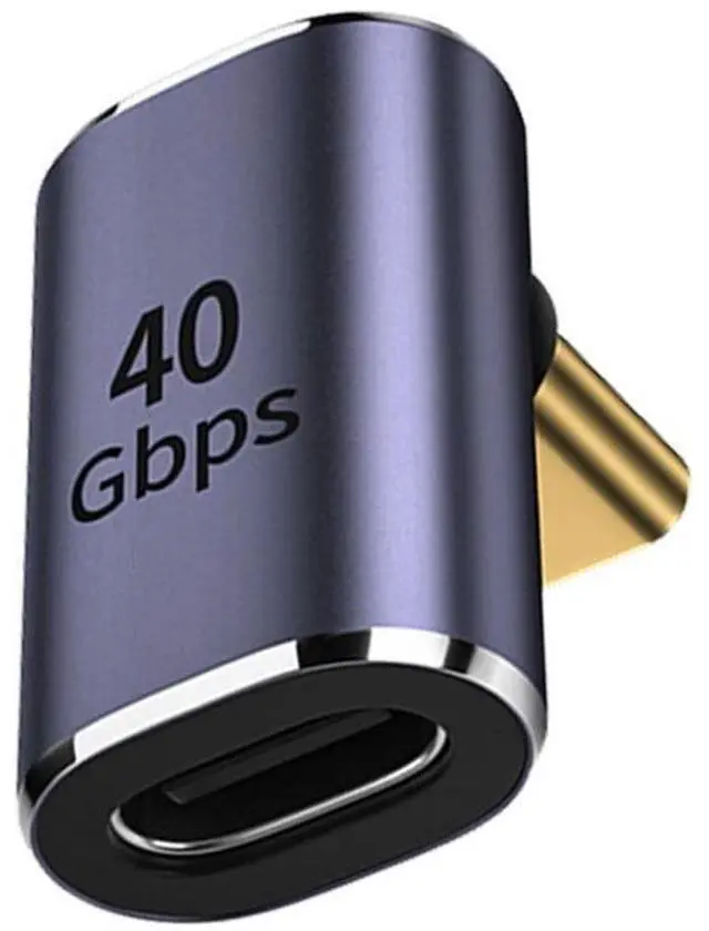 Main image of CY USB C Male to Female Adapter,USB4 Type C 90 Degree UP Down Angled 100W Power Data 8K Video Extension Connector Adapter
