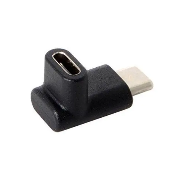 Alt view image 3 of 7 - CY USB C Connector,USB 3.1 Type-C Male to Female 90 Degree UP Down Angled Extension Adapter for Laptop & Tablet & Mobile Phone