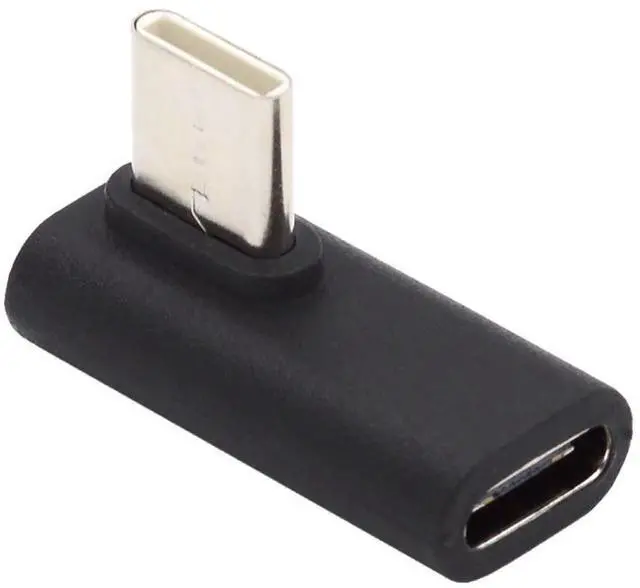 Main image of USB 3.1 Type-C Male to Female Extension Adapter 90 Degree Angled for Laptop & Tablet & Phone