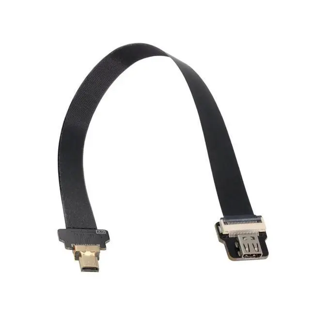 Alt view image 6 of 6 - CYFPV Micro HDMI Male to Female Extension FPC Flat Cable 1080P for FPV HDTV Multicopter Aerial Photography 0.5M